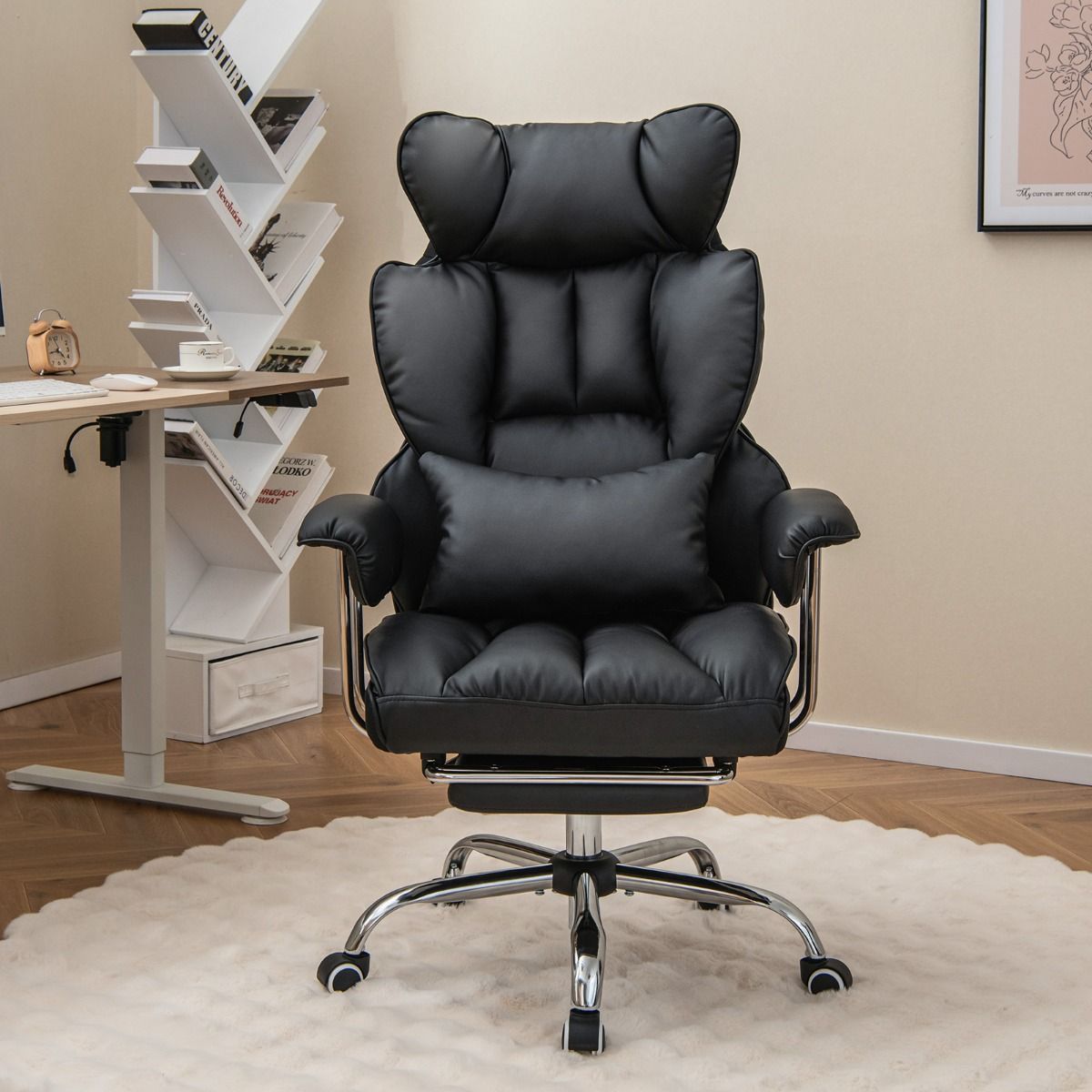Ergonomic High Back Office Chair Executive Computer Desk Chair Black